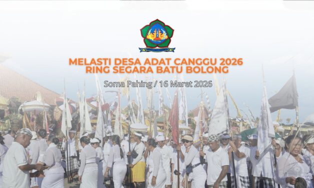 Melasti Desa Adat Canggu 2026 di Segara Batu Bolong, Harmoni Tradisi, Spiritual, dan Kebersamaan Krama